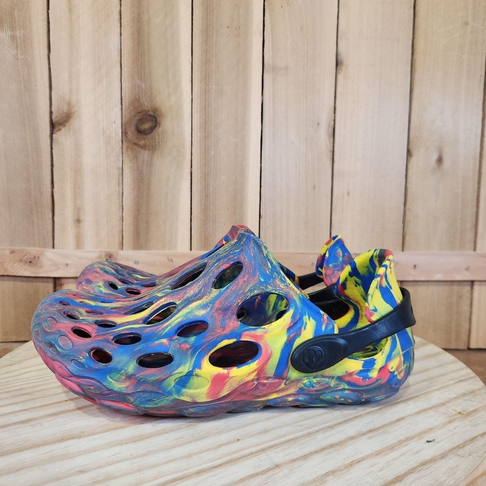 Merrell Hydro Moc Shoes Womens 8 Multicolor Tie Dye Slip On Comfort Water Beach